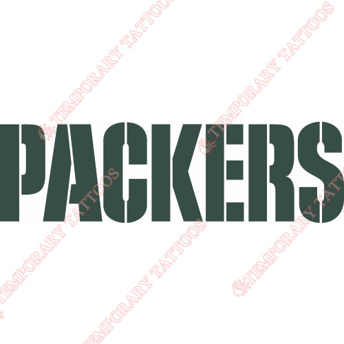 Green Bay Packers Customize Temporary Tattoos Stickers NO.524